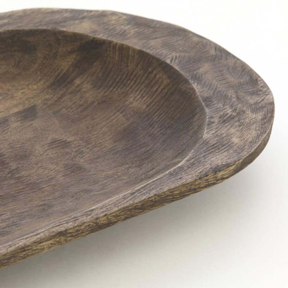 Rapla Mango Wood Rustic Tray - Antique Brown