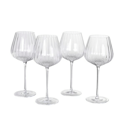 Ribbed Red Wine Glass - Seddon and Davison