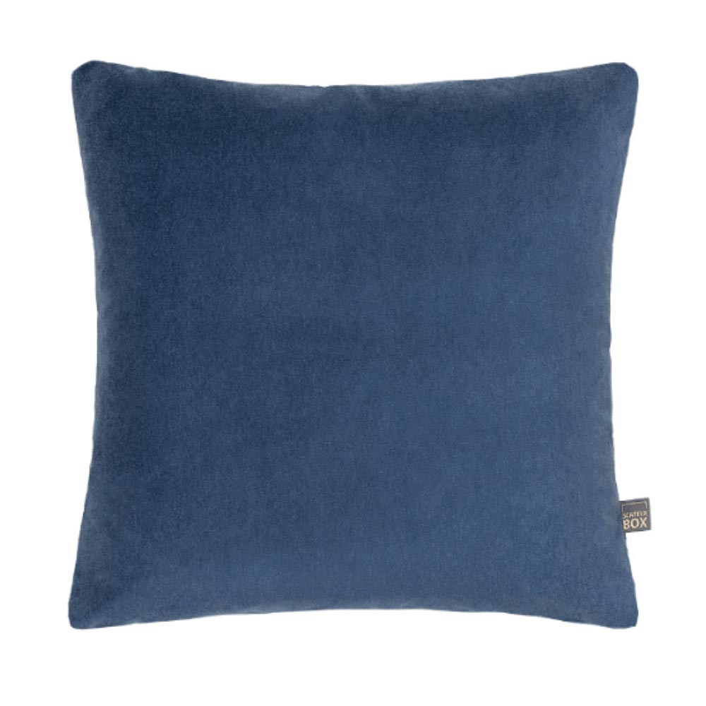 Richelle Blue Velvet Cushion - Large Square