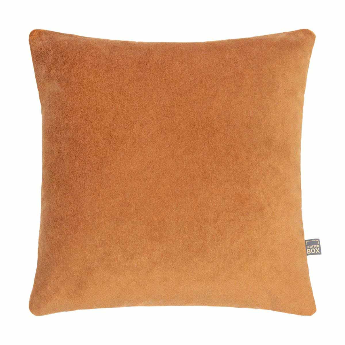 Richelle Bronze Velvet Cushion – 45cm Square, Soft Matte Finish with Feather Pad
