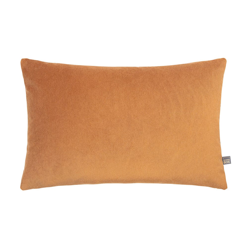 Richelle Velvet Cushion in Bronze - Oblong