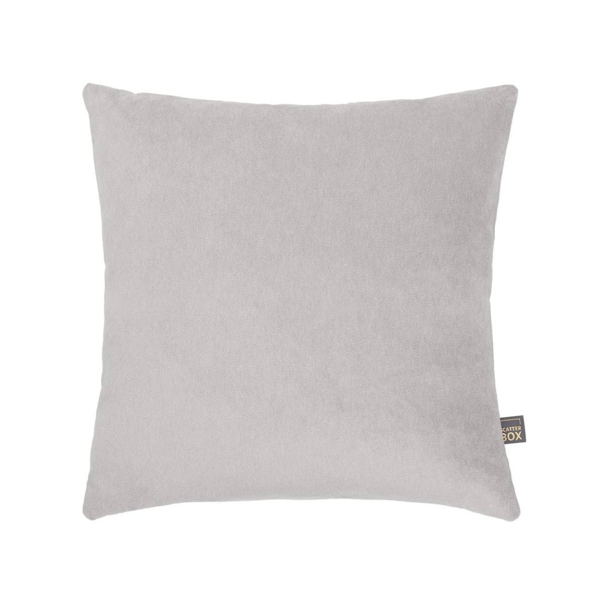 Richelle Velvet Cushion in Natural – 45cm square, soft woven velvet, made in Ireland.