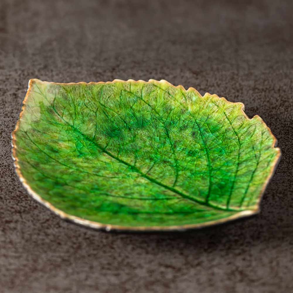 Riviera Collection - Tomate Hydrangea Leaf Plate  - Small