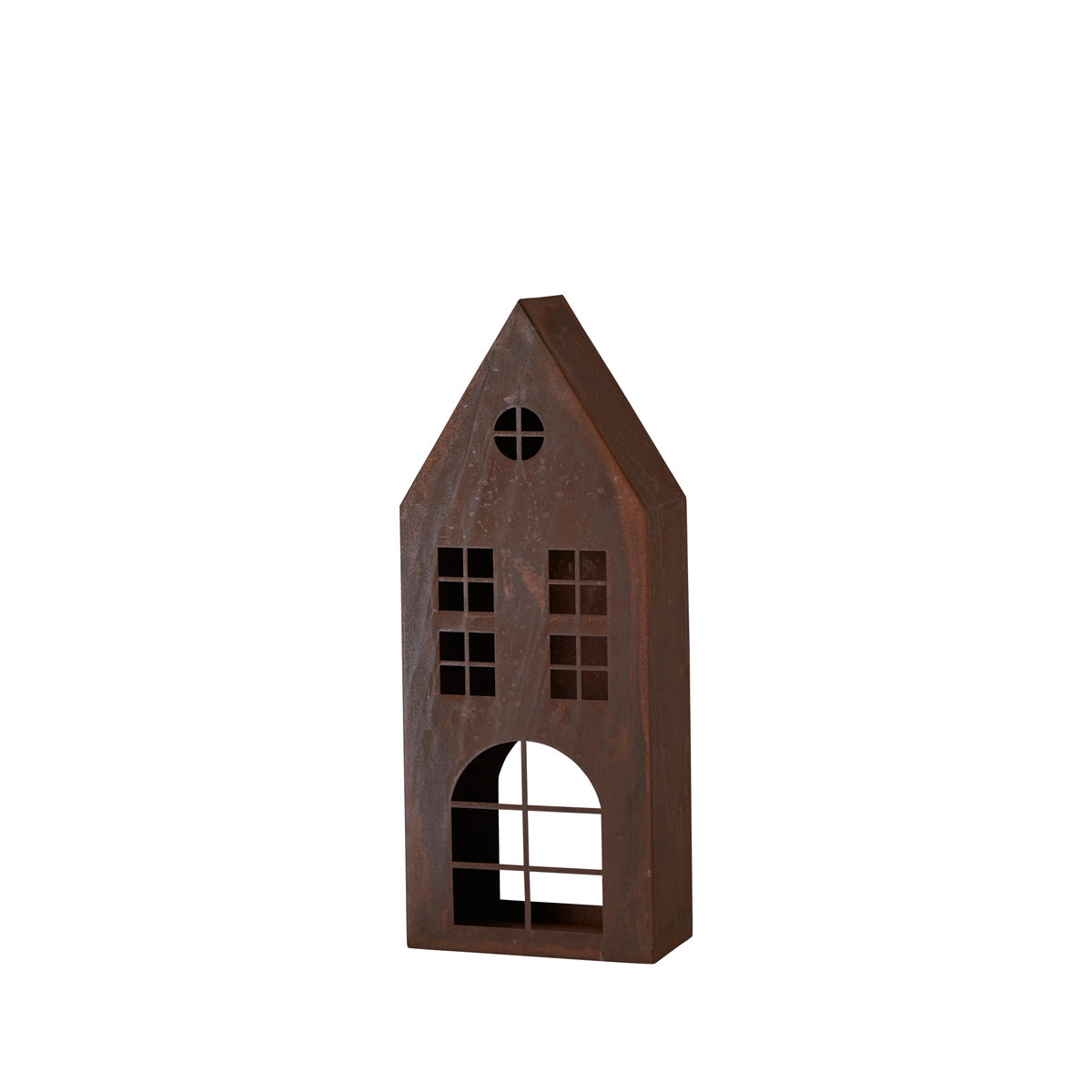 Rustic Iron House Candle Holders Small