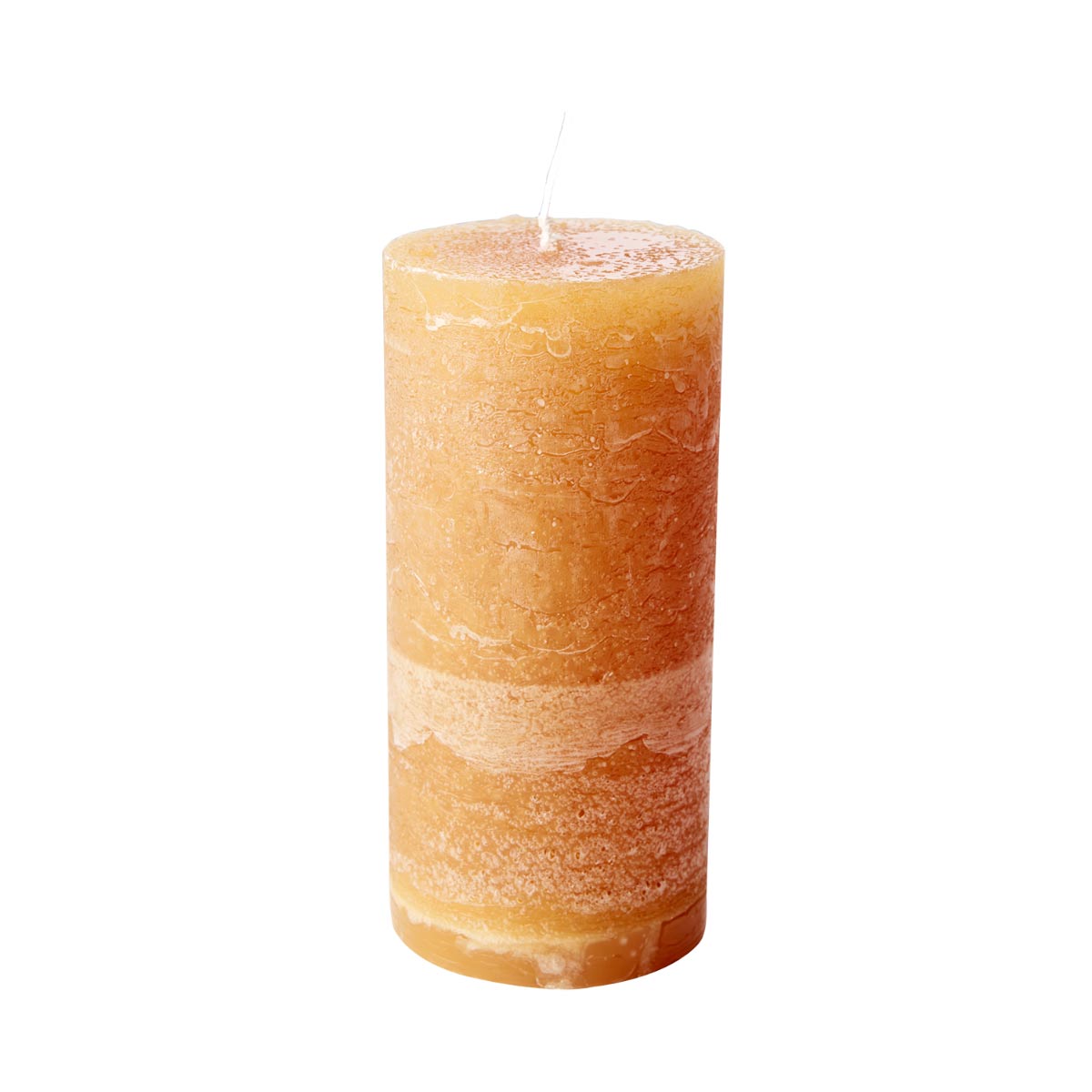 Rustic Pillar Candle  -  Ochre