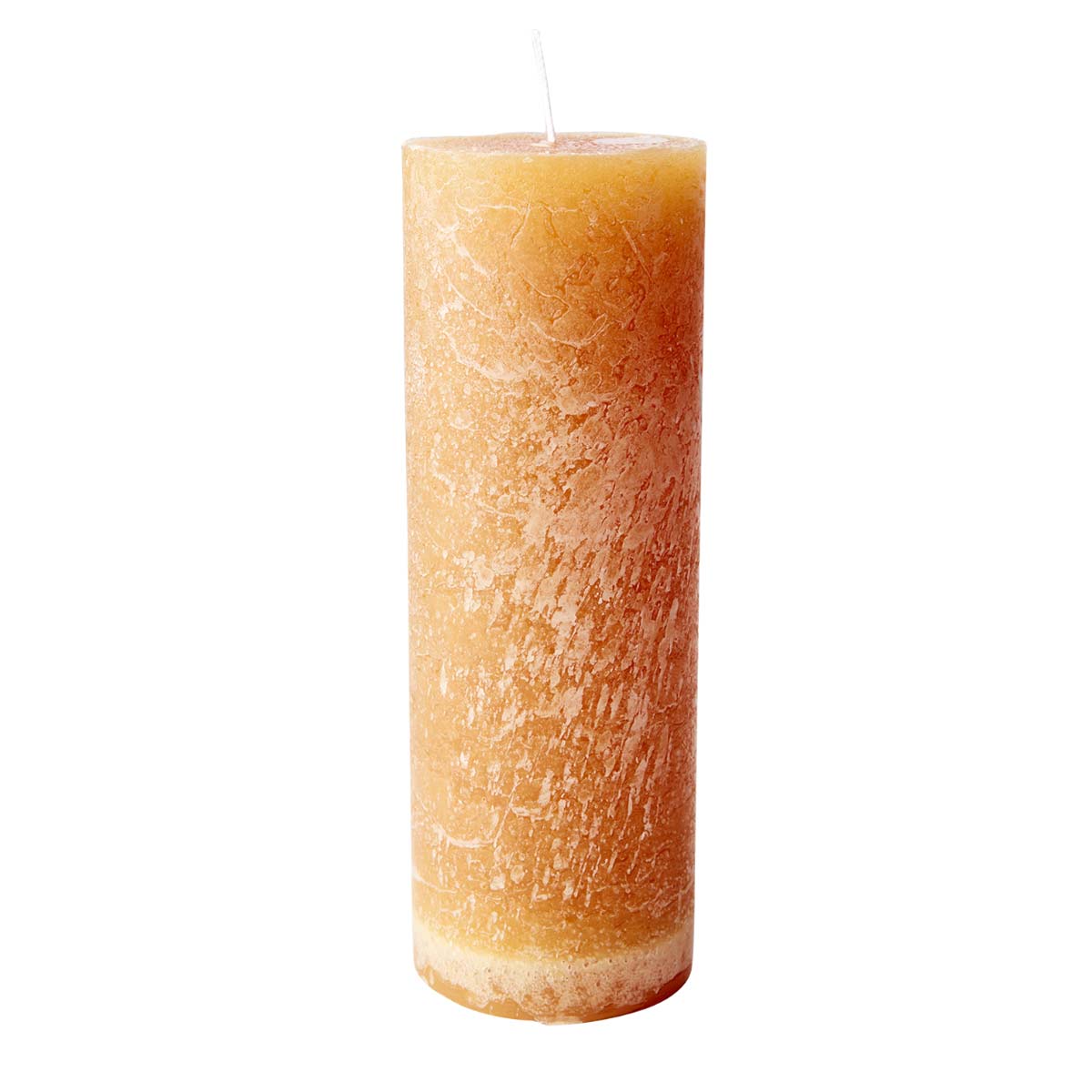 Rustic Pillar Candle  -  Ochre