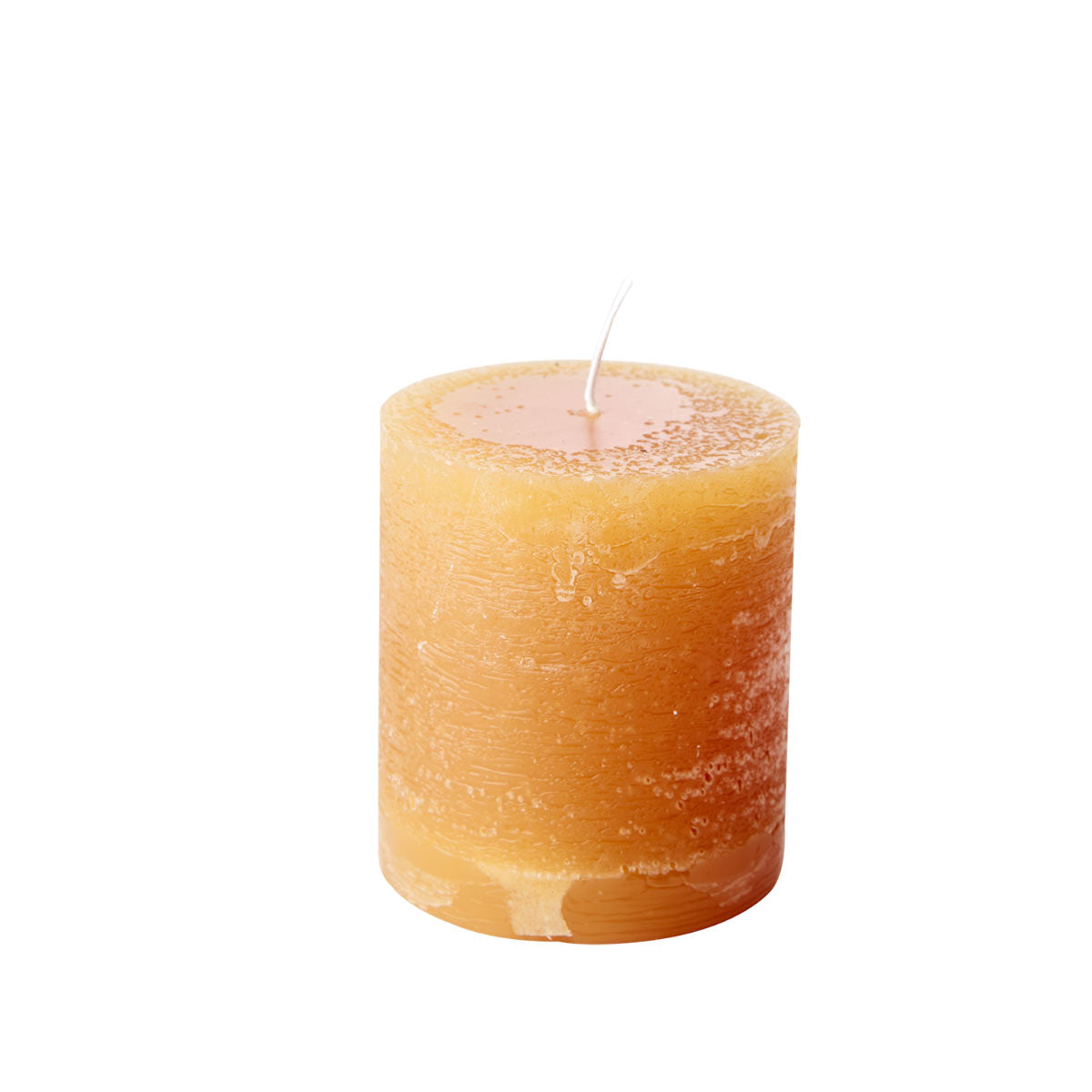 Rustic Pillar Candle  -  Ochre