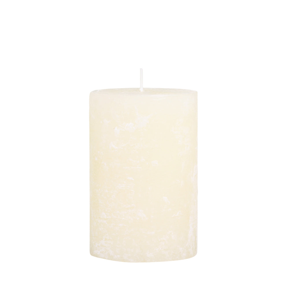 Rustic Pillar Candle  - Cream