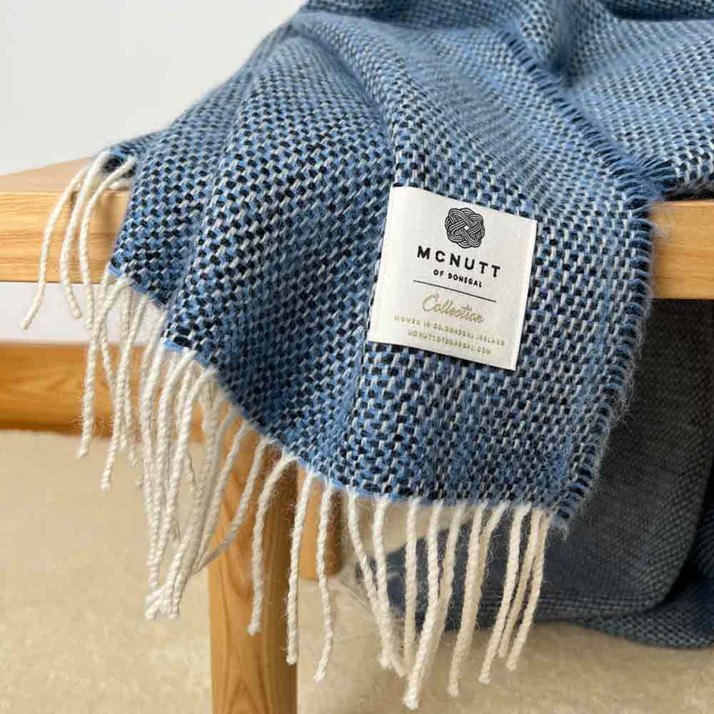 Sea Sky Pure Wool Throw - McNutt of Donegal