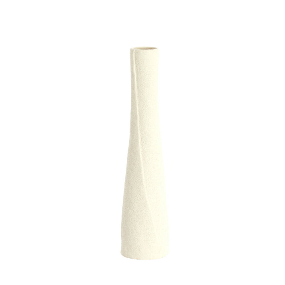 Setimmo Tall Ceramic Vase in Linen - Two Sizes
