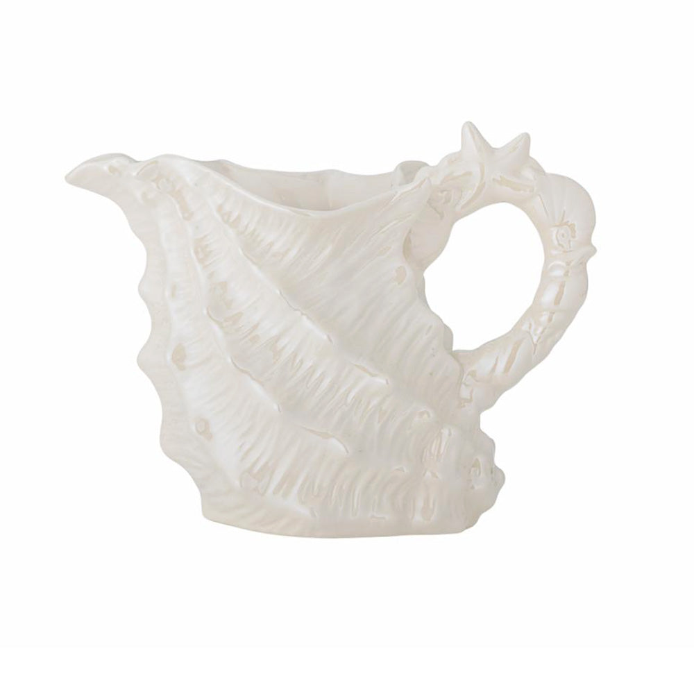 Shellie Stoneware Jug in White