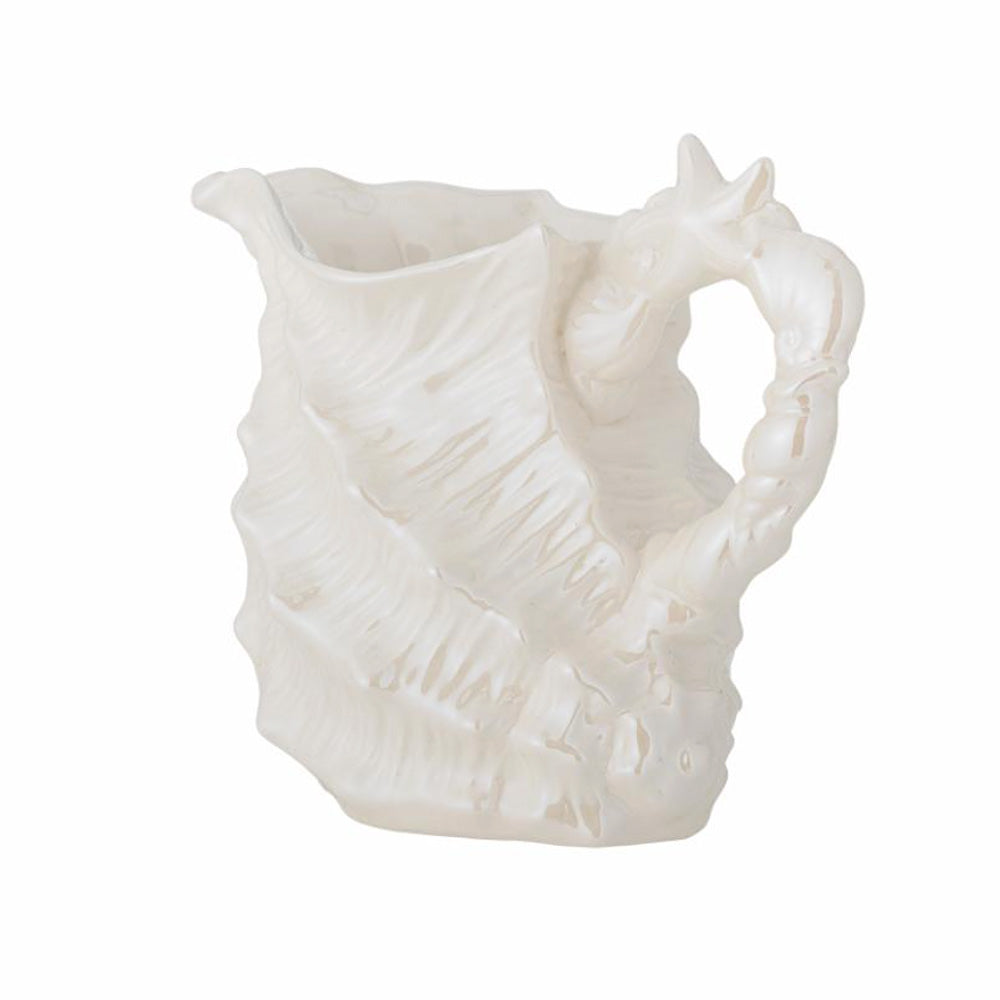 Shellie Stoneware Jug in White
