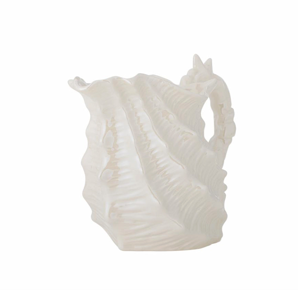 Shellie Stoneware Jug in White
