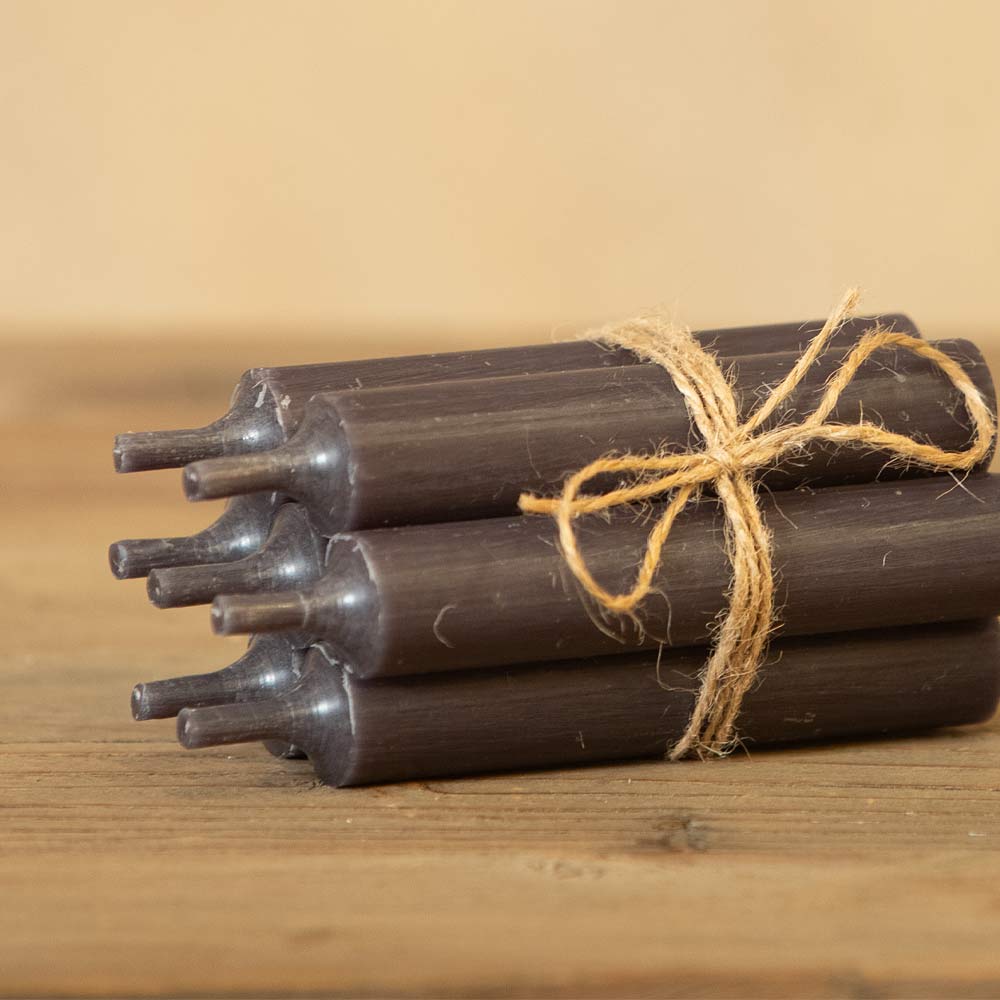 Short Dinner Candle - Coal