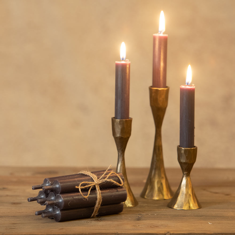 Short Dinner Candle - Coal