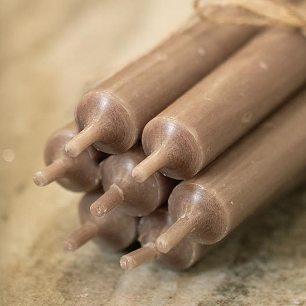 Short Dinner Candle - Linen