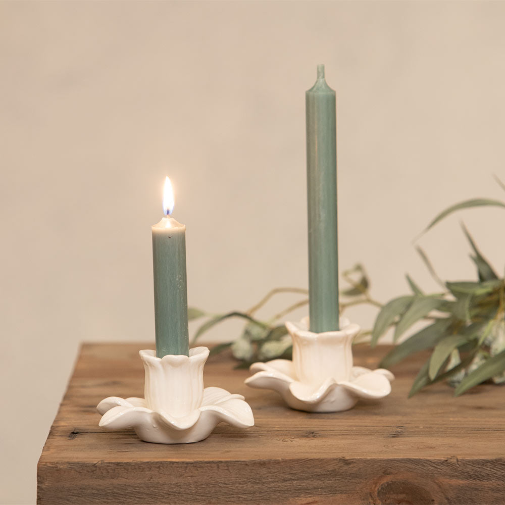 Short Dinner Candle - Verte