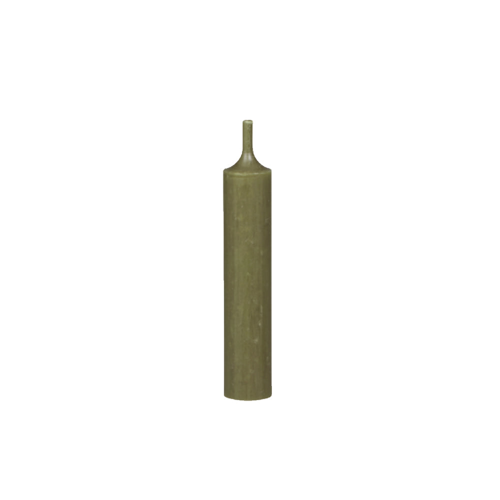 ShortDinnerCandle-Olive