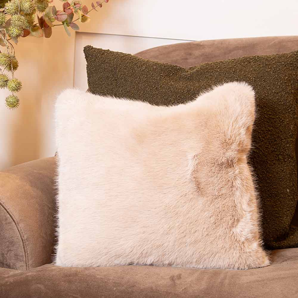 Sloane Mink Faux Fur Cushion
