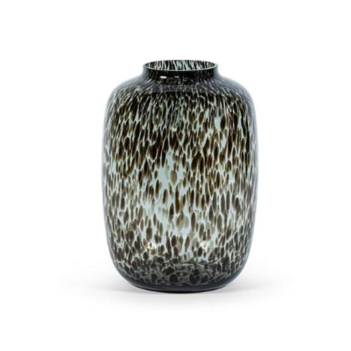 Smoke Spotted Tall  Cylindrical Vase