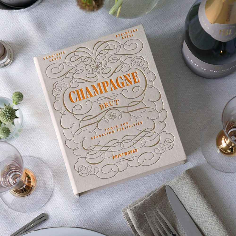 The Essentials - Champagne Tools Gift Set Displayed on Table