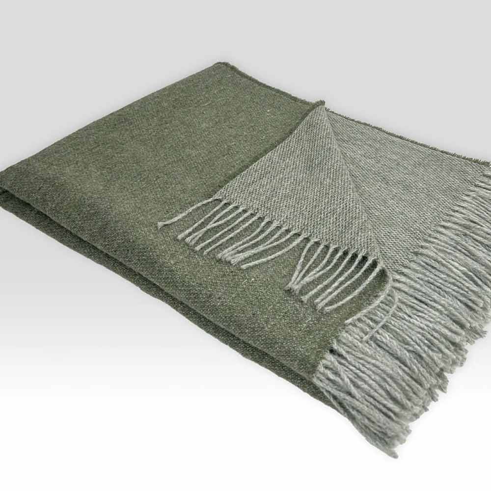 Thyme Reversible Pure Wool Throw - McNutt of Donegal