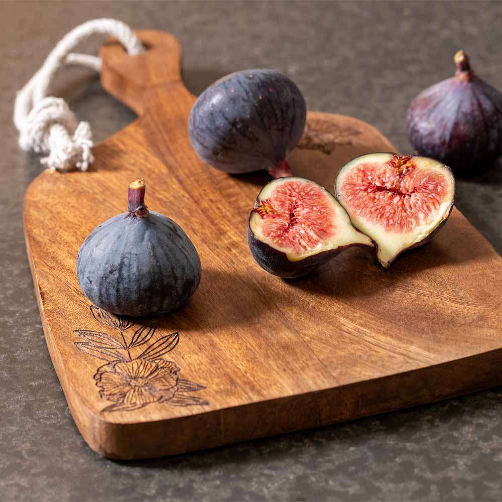 Tours Wooden Tapas Board with Flower Carving