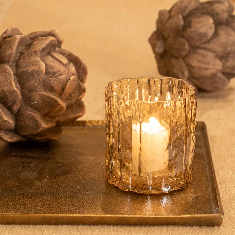 Valdir Small Amber Votive