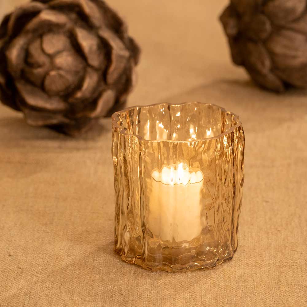 Valdir Small Amber Votive