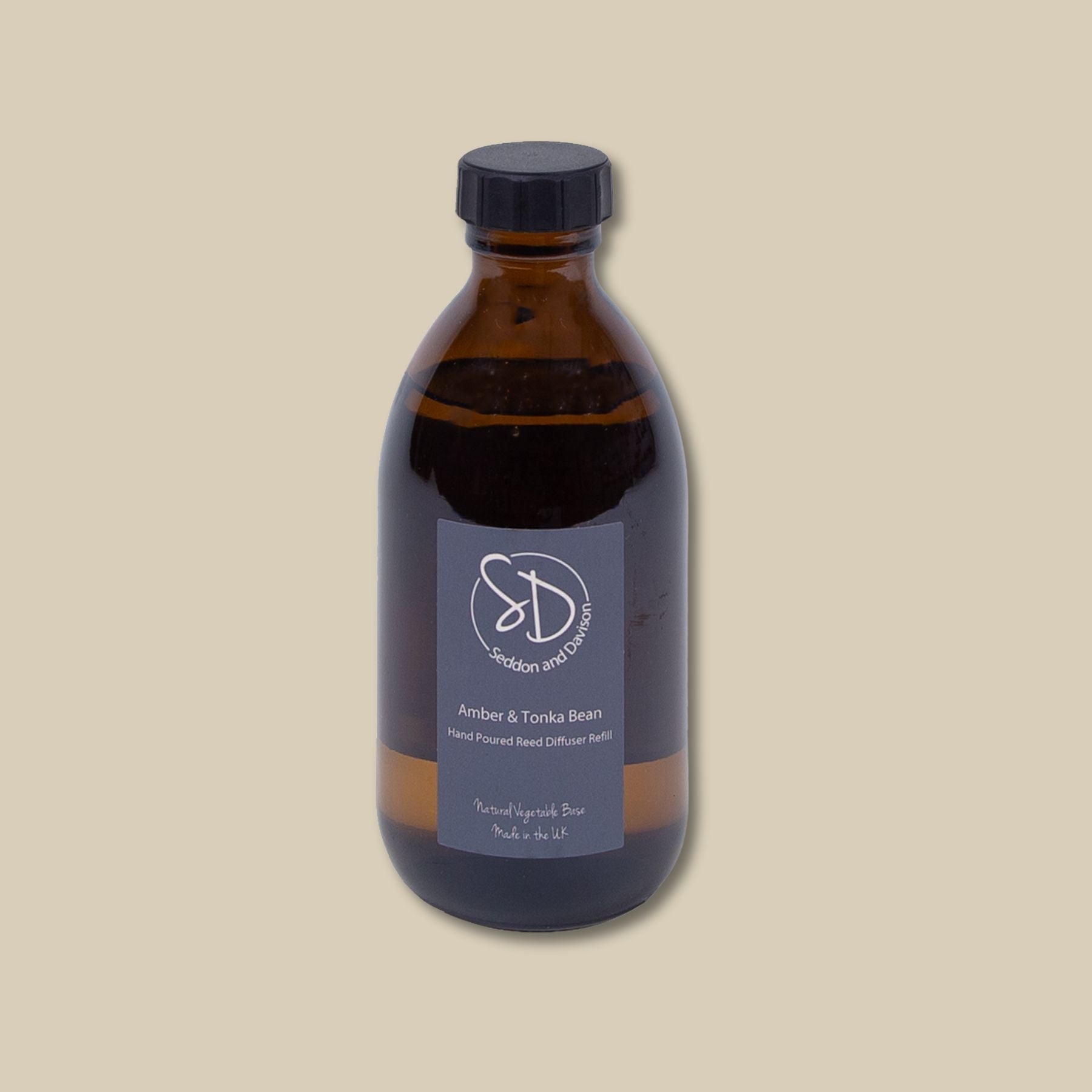 Amber and Tonka Bean - Reed Diffuser Refill by Seddon and Davison