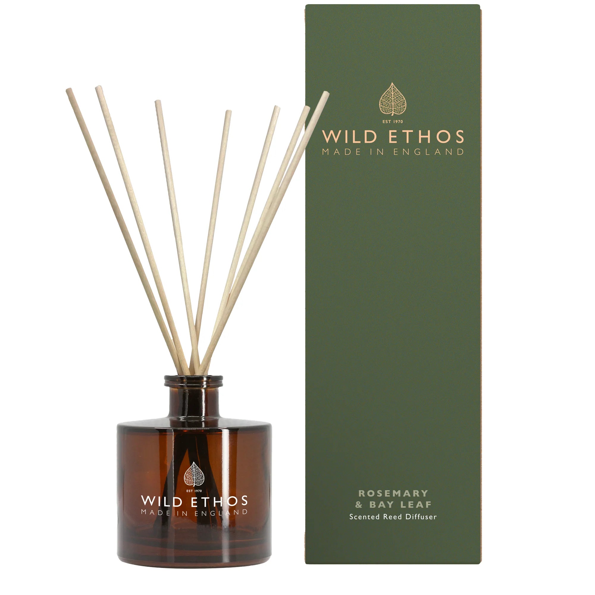 Wild Ethos Rosemary and Bay Leaf Diffuser - White background