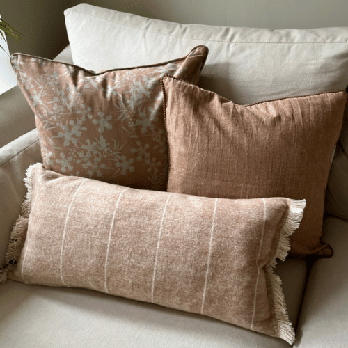 Myrtle Cushion in Clay