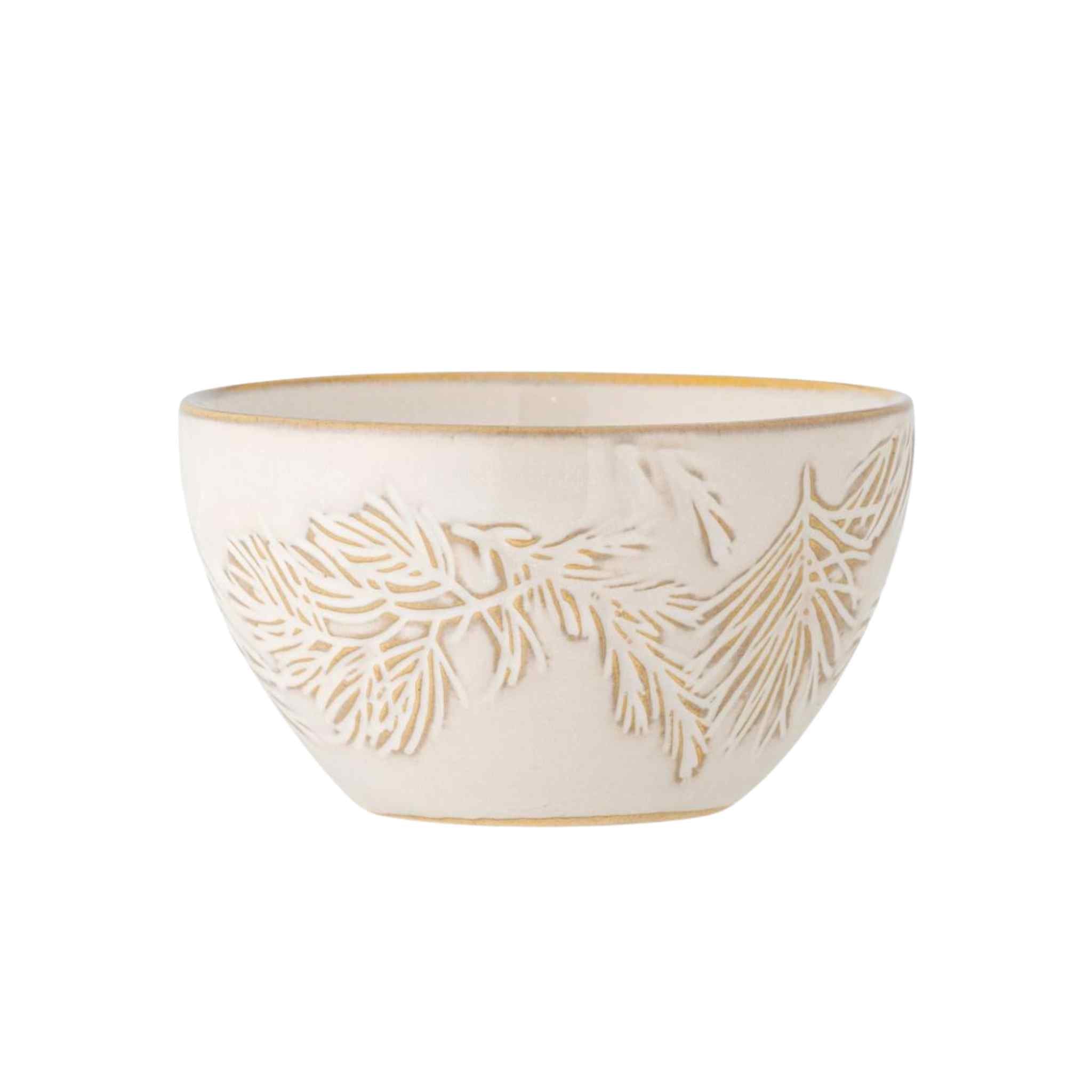 Winter White Bowl - Fir Tree