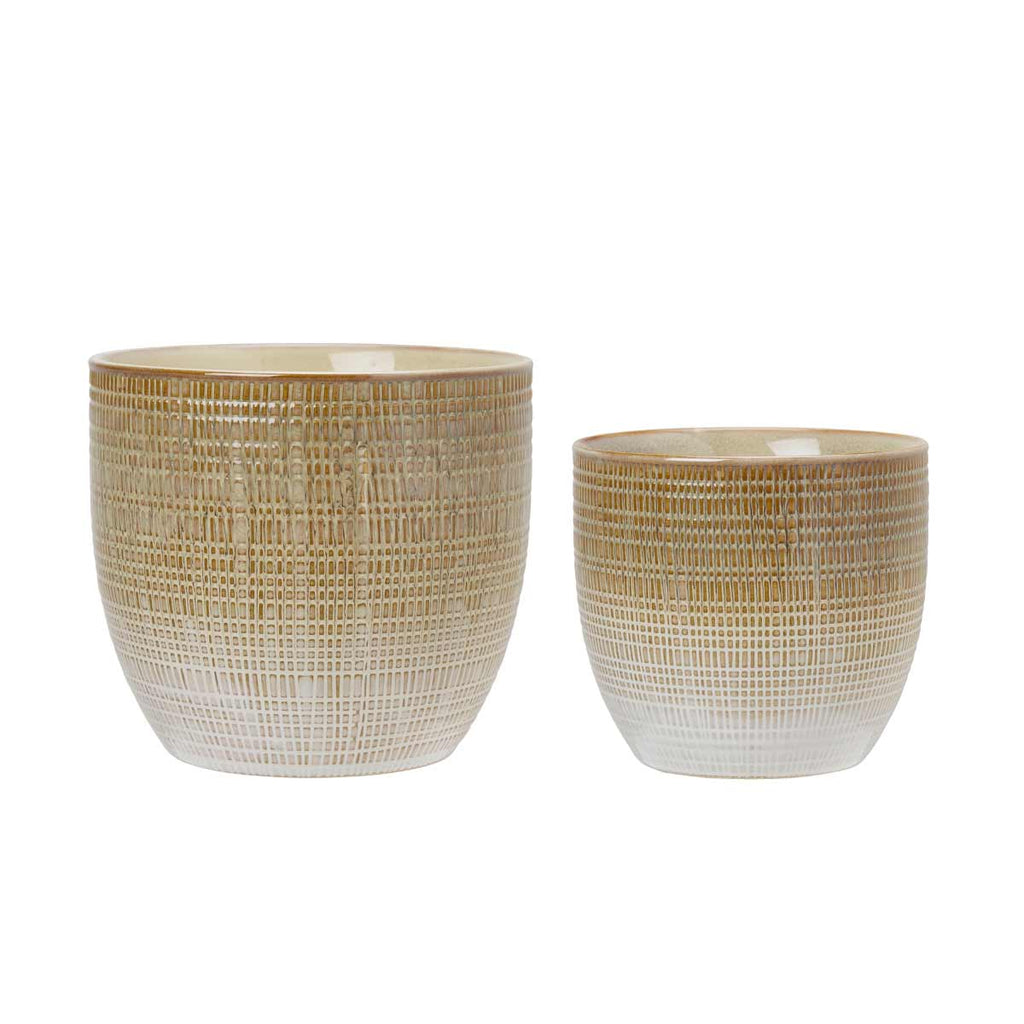 zara plant pots Zara Ceramic Plant Pot – Nordic Style with Warm Sand Glaze