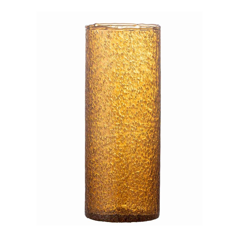 Zenta Glass Vase - Amber