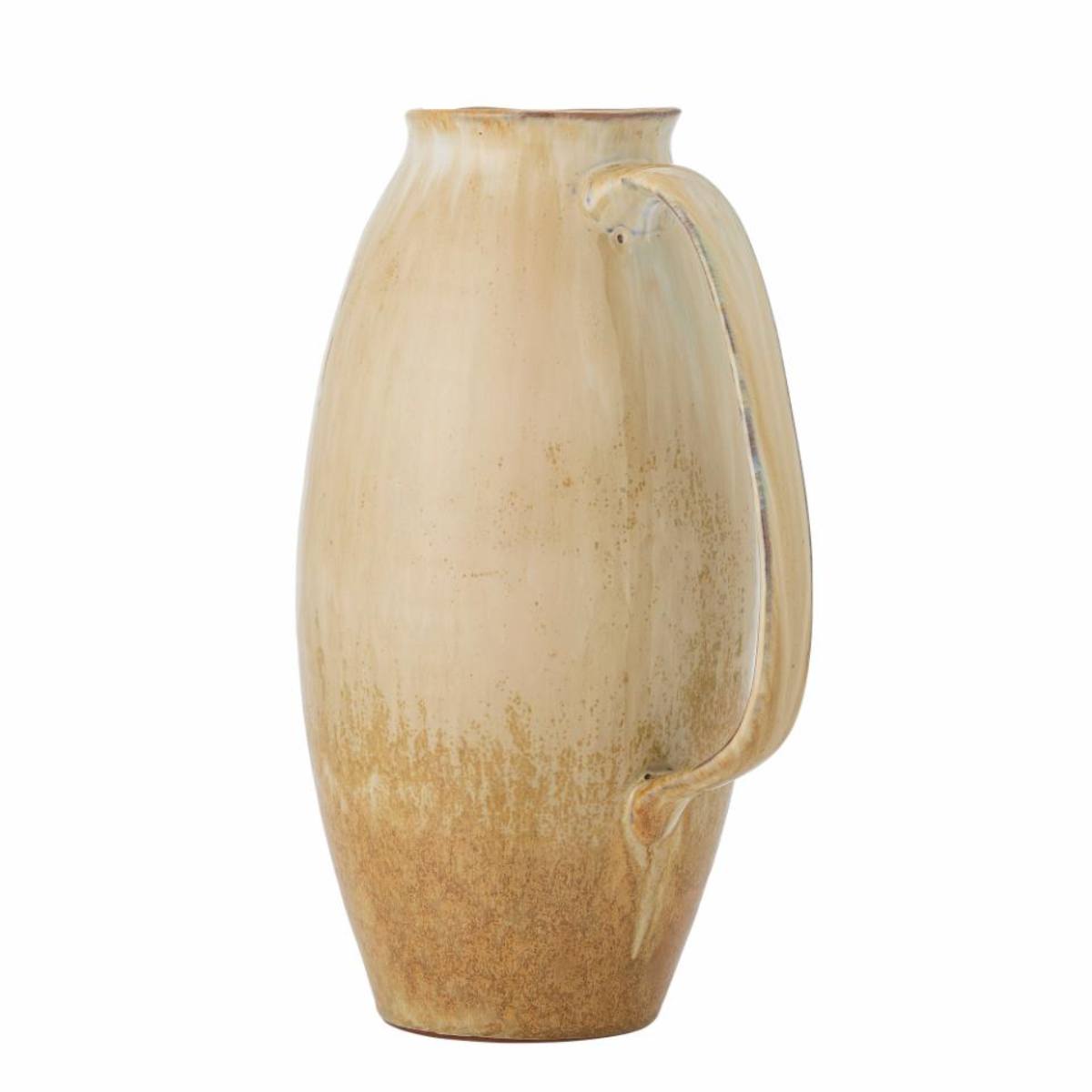 Side view of Saskia jug highlighting its smooth, tall shape - with handle