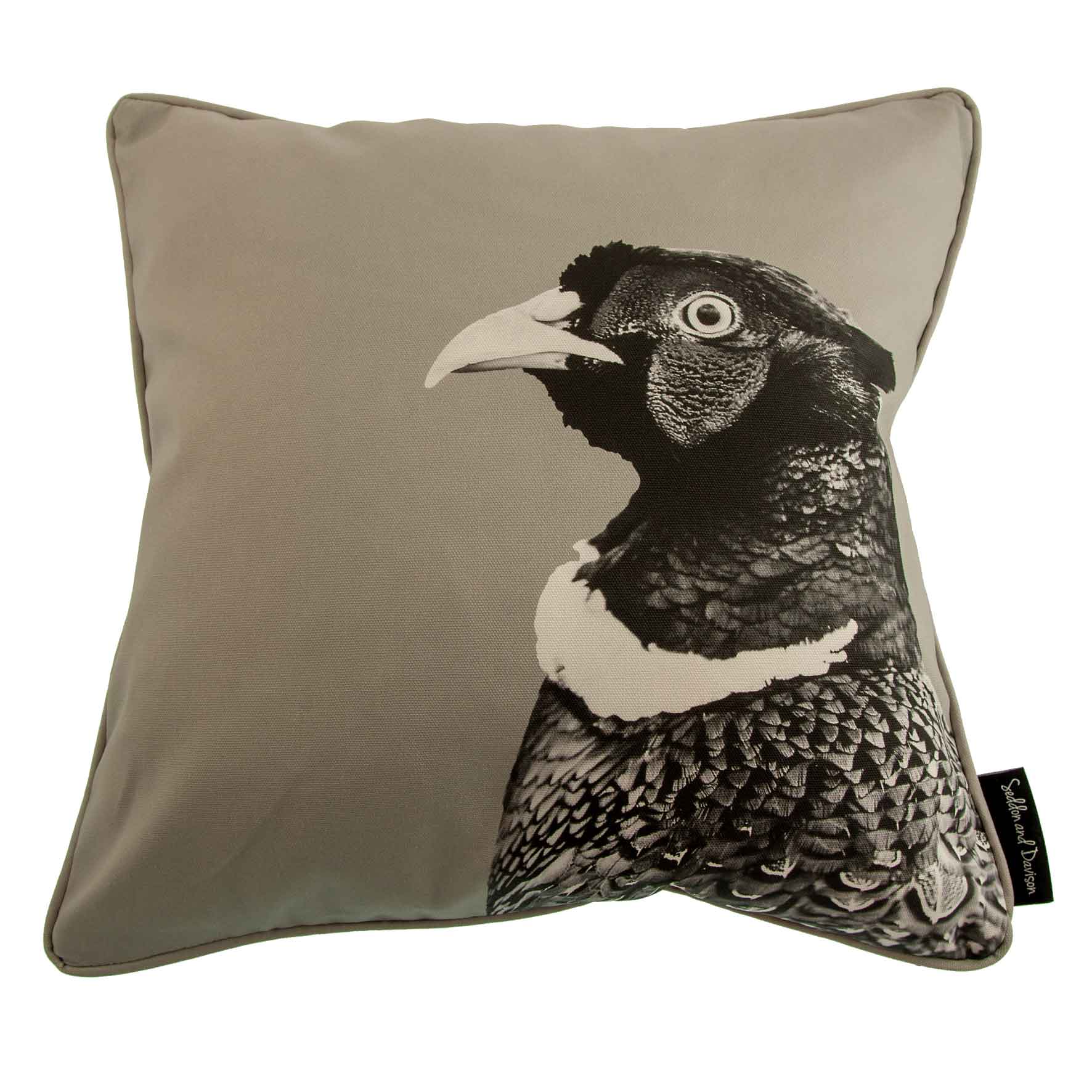 Pheasant Cotton Cushion - British Countryside - Multiple Colours