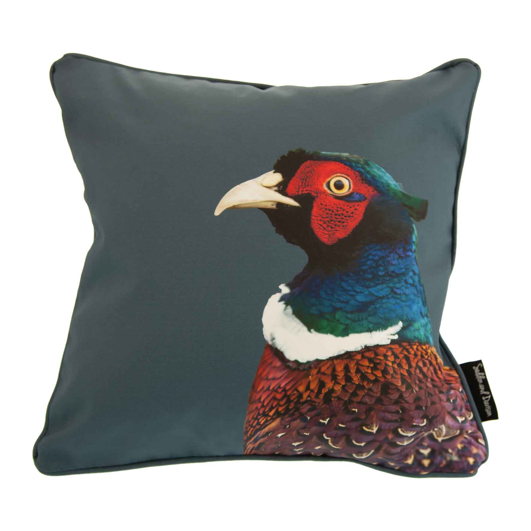 Pheasant Cotton Cushion in Colour - British Countryside - Multiple
